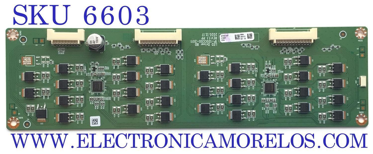 LED DRIVER PARA TV VIZIO / NUMERO DE PARTE M70Q7J03 / 1P-120CC00-2011 / M70Q7J03 606 / 210827 / 359121 / FP695R3HA024 / MODELO M70Q7-J03 LFTGE1